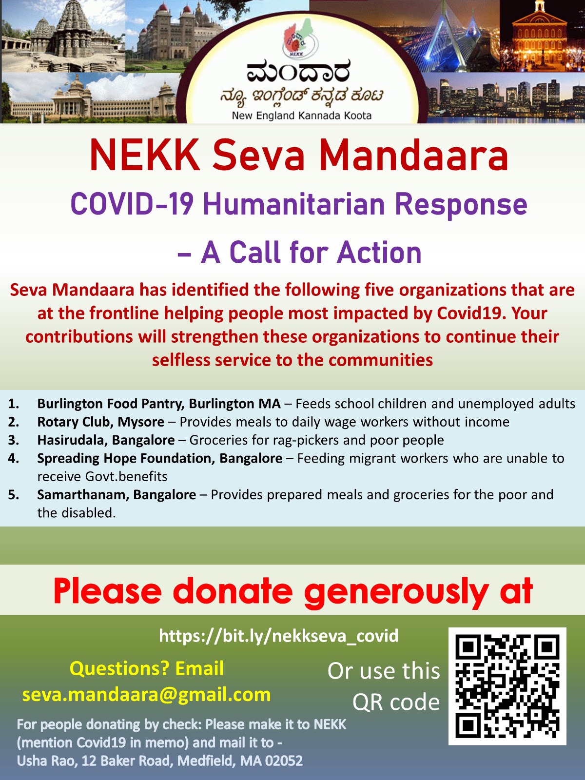 Seva Mandaara - COVID-19 Humanitarian Response